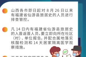 山西省疫情防控办发布紧急提示，最新防控措施与市民应对指南