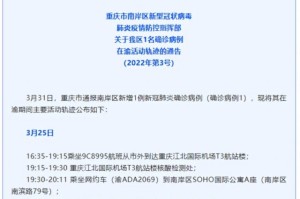 重庆市疫情最新消息，今日新增确诊病例及防控措施全面解读