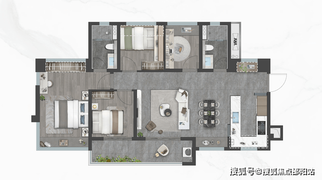 重庆龙湖源著南区户型图全解析，空间布局与居住体验深度剖析