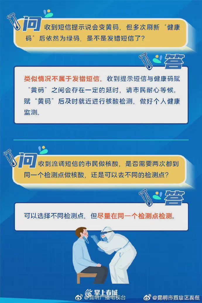 南京码变黄了？昆明最新隔离政策解读