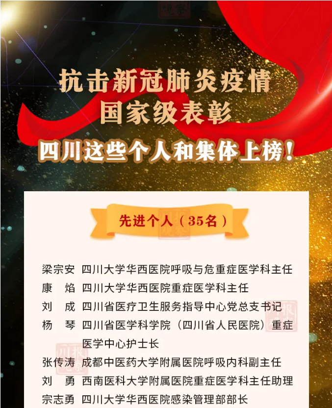 独家四川省抗击新冠疫情先进集体，守护巴蜀大地的生命防线