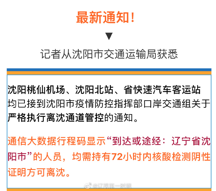 沈阳对北京来沈人员最新防疫要求解析，出行必看指南