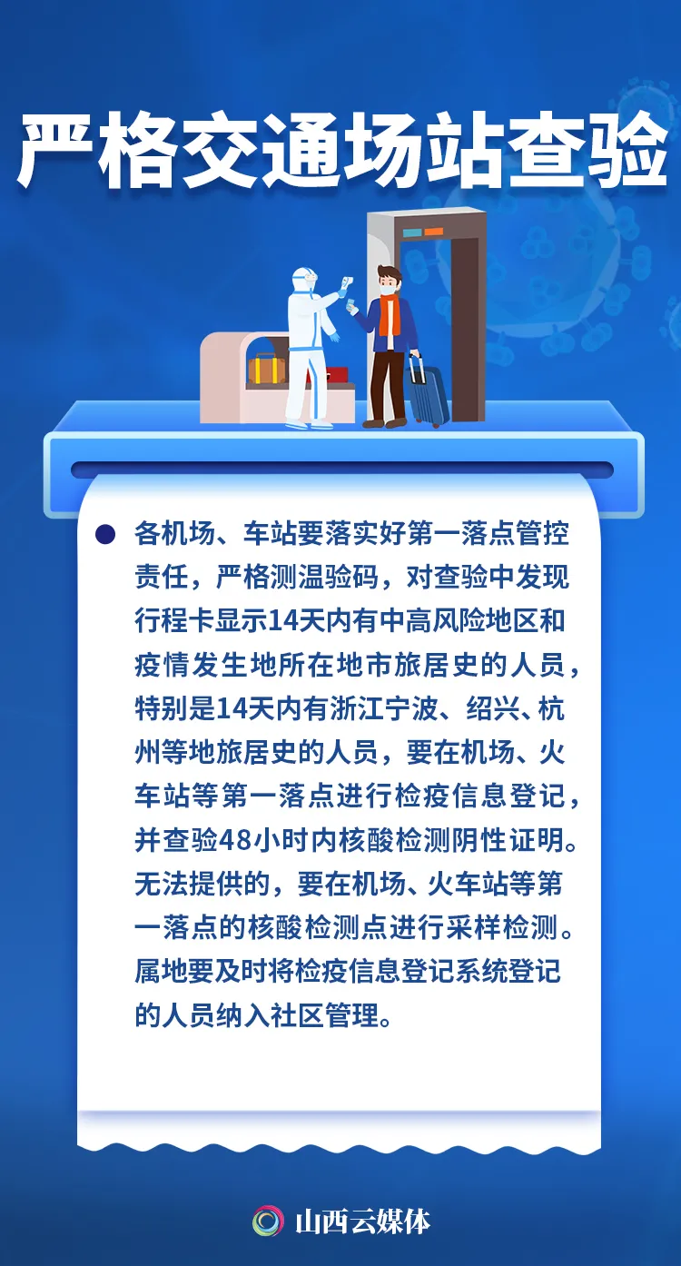 山西省疫情防控办最新通告，沈阳来晋人员需注意这些防疫要求