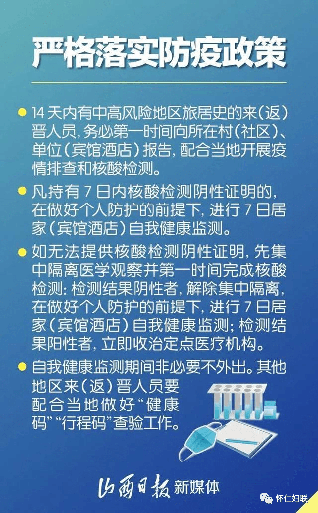 山西省疫情防控办发布最新健康提示，科学防护共筑安全屏障