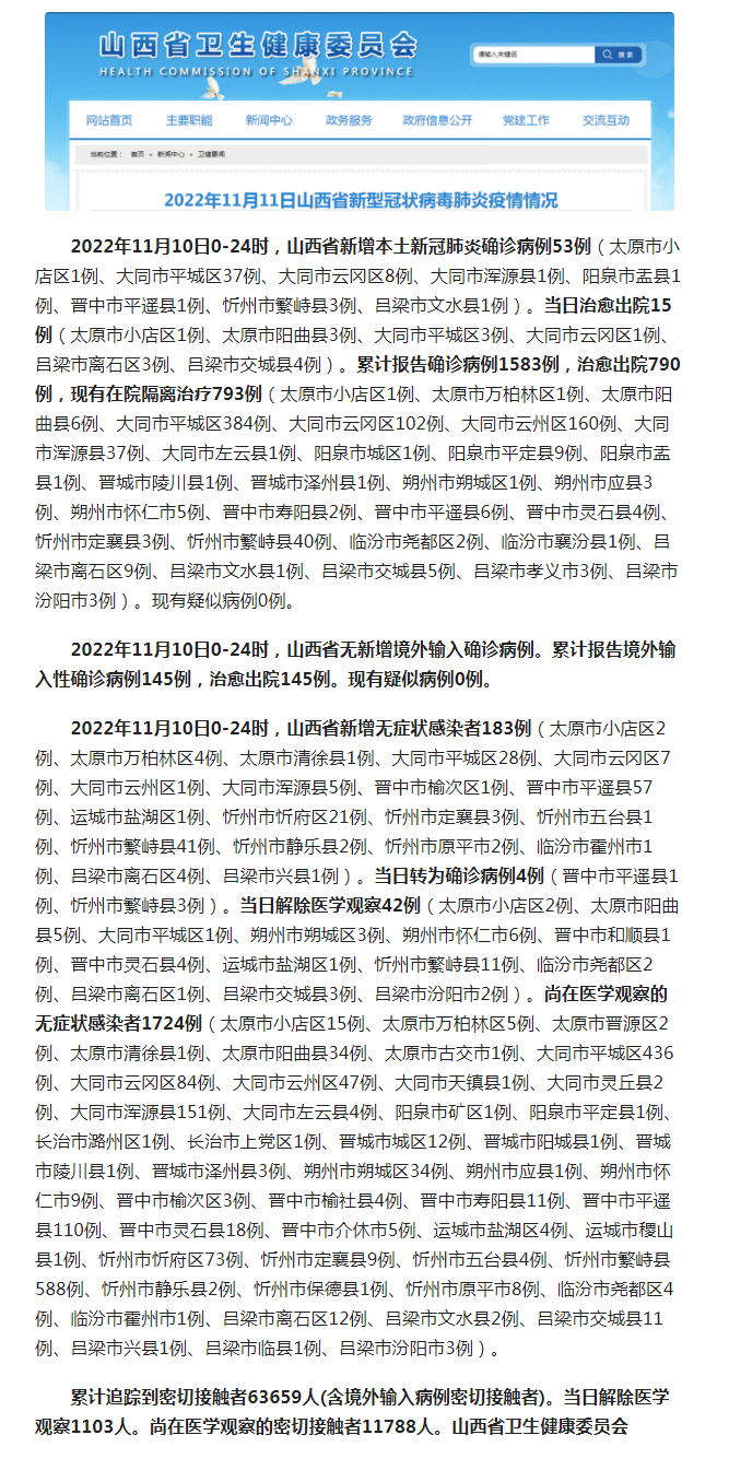 山西省冠状病毒疫情最新消息，防控措施与最新数据解读