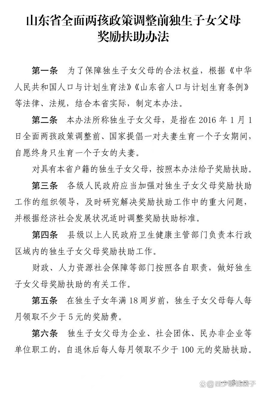 山东省退休职工独生子女费补贴政策详解，申领条件、标准与流程