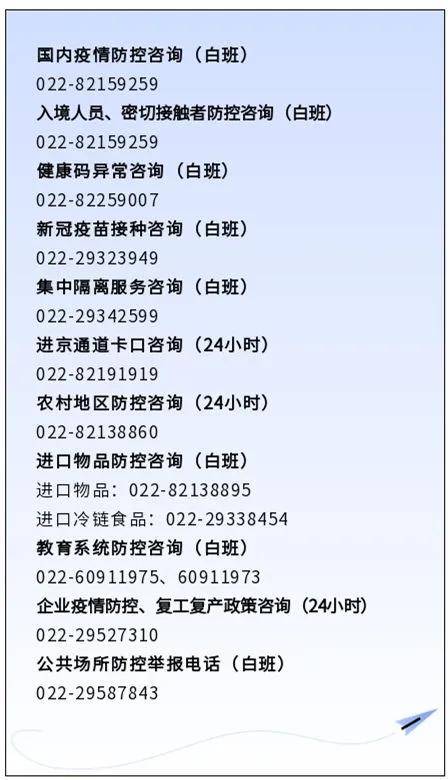 天津市疫情防控中心咨询电话，权威解答与便民服务指南